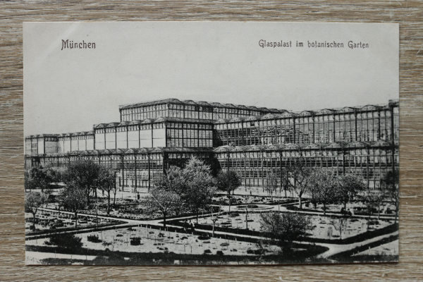 AK München / 1905-1920 / Glaspalast und Botanischer Garten / Architektur Ausstellungsgebäude